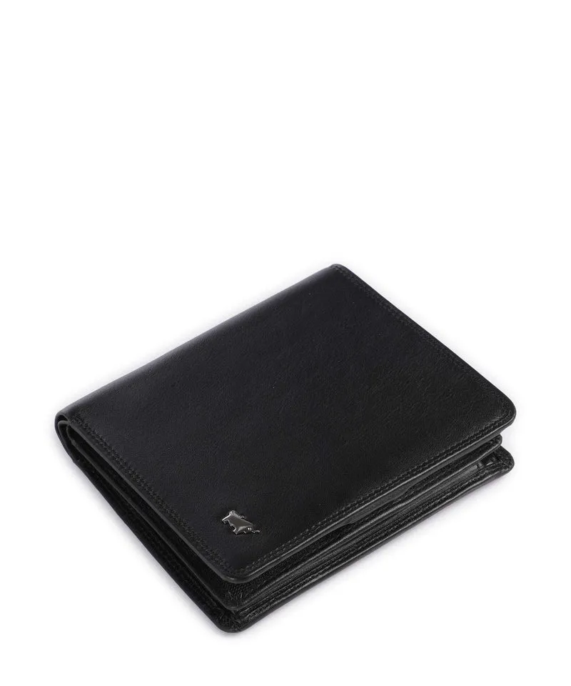 Braun Büffel Golf Portefeuille schwarz