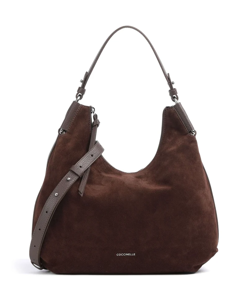 Coccinelle Rebekka Suede Sac fourre-tout brunette