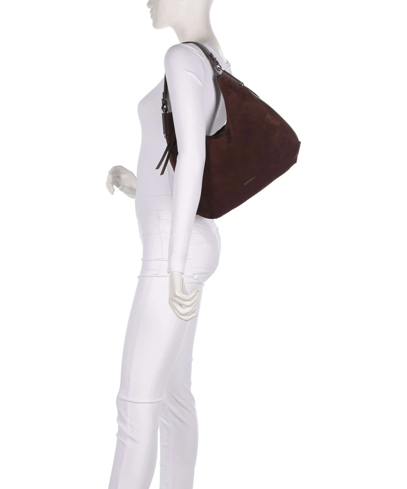 Coccinelle Rebekka Suede Sac fourre-tout brunette