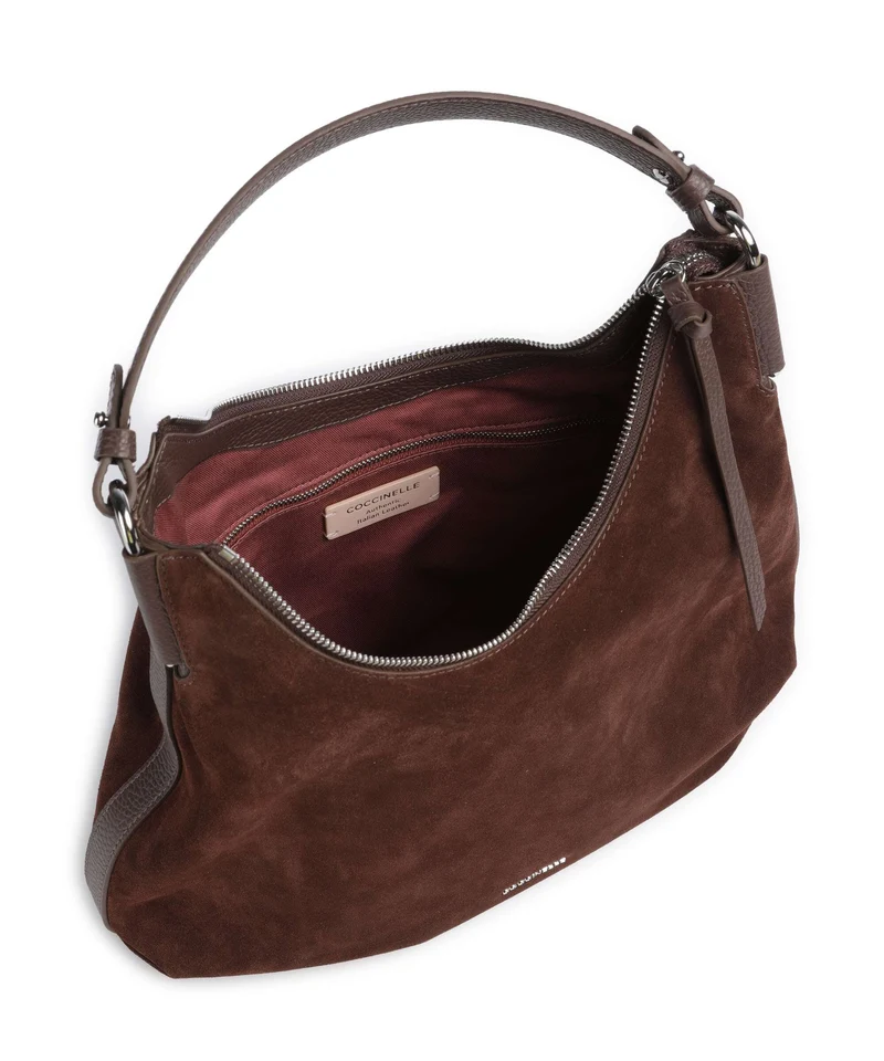 Coccinelle Rebekka Suede Sac fourre-tout brunette