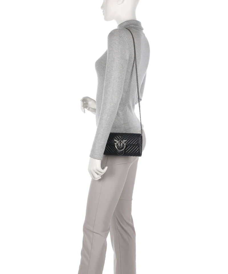 Pinko Love One Portefeuille nero/old silver