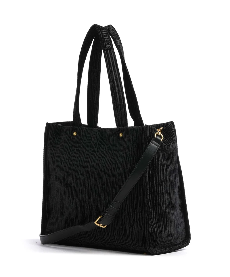 Juicy Couture Iris Crinkled Velvet L Cabas black