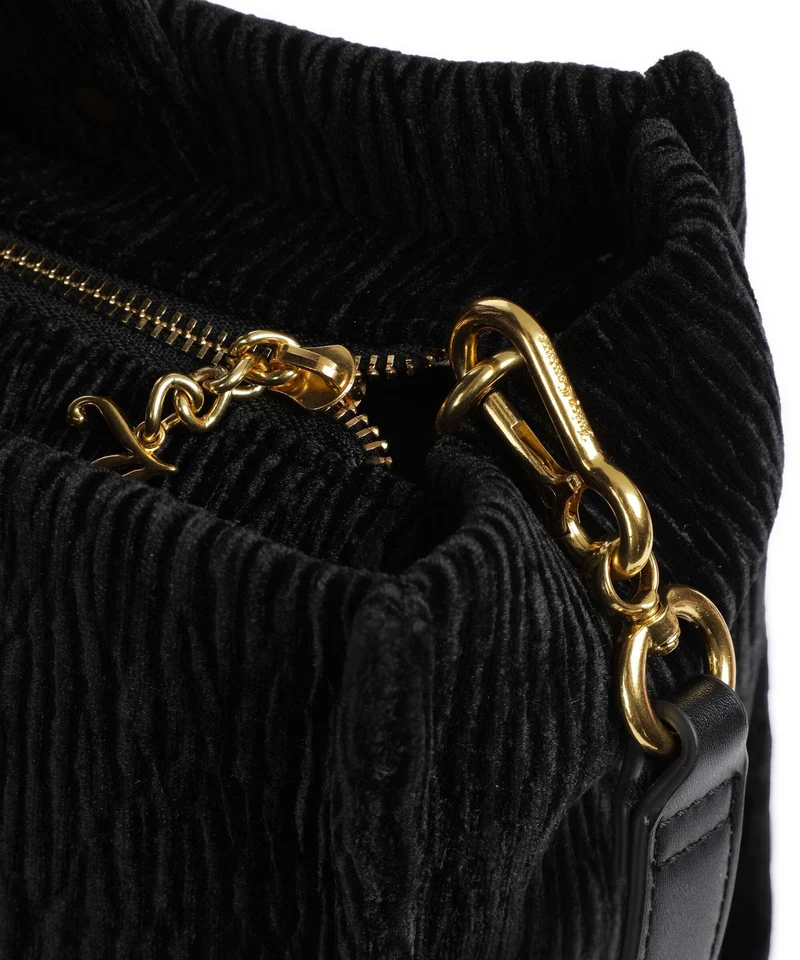 Juicy Couture Iris Crinkled Velvet L Cabas black