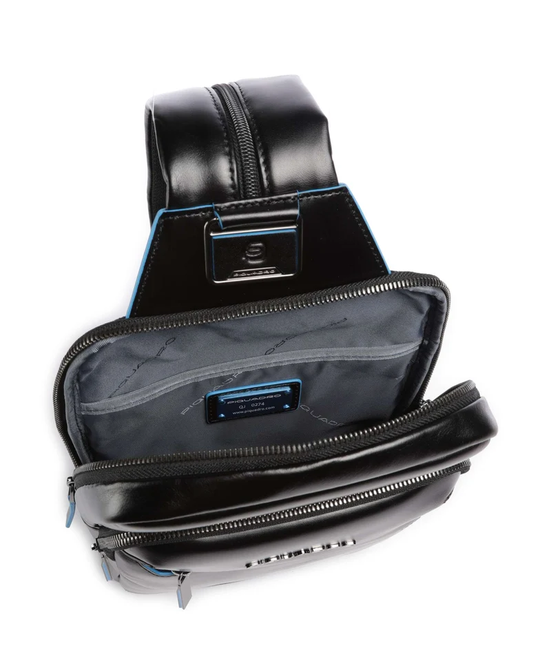 Piquadro Blue Square Sac sling nero