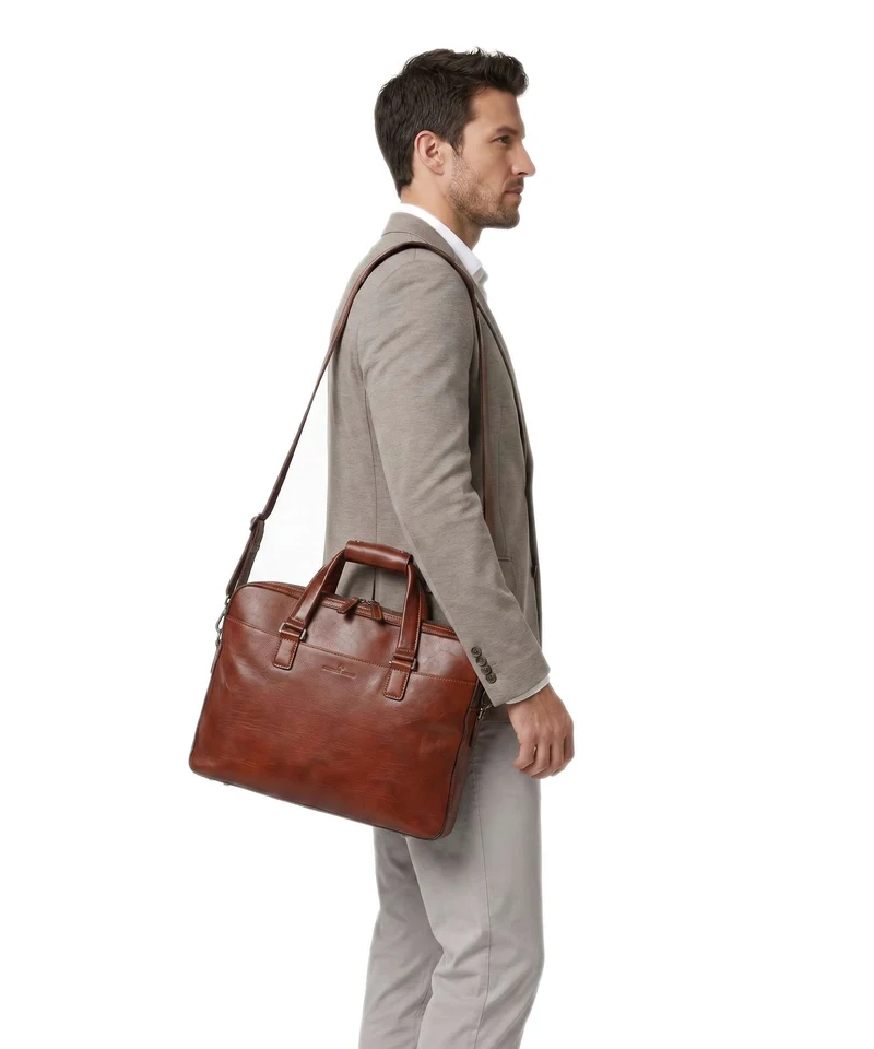 Castelijn & Beerens Gaucho Paul Porte-document cognac
