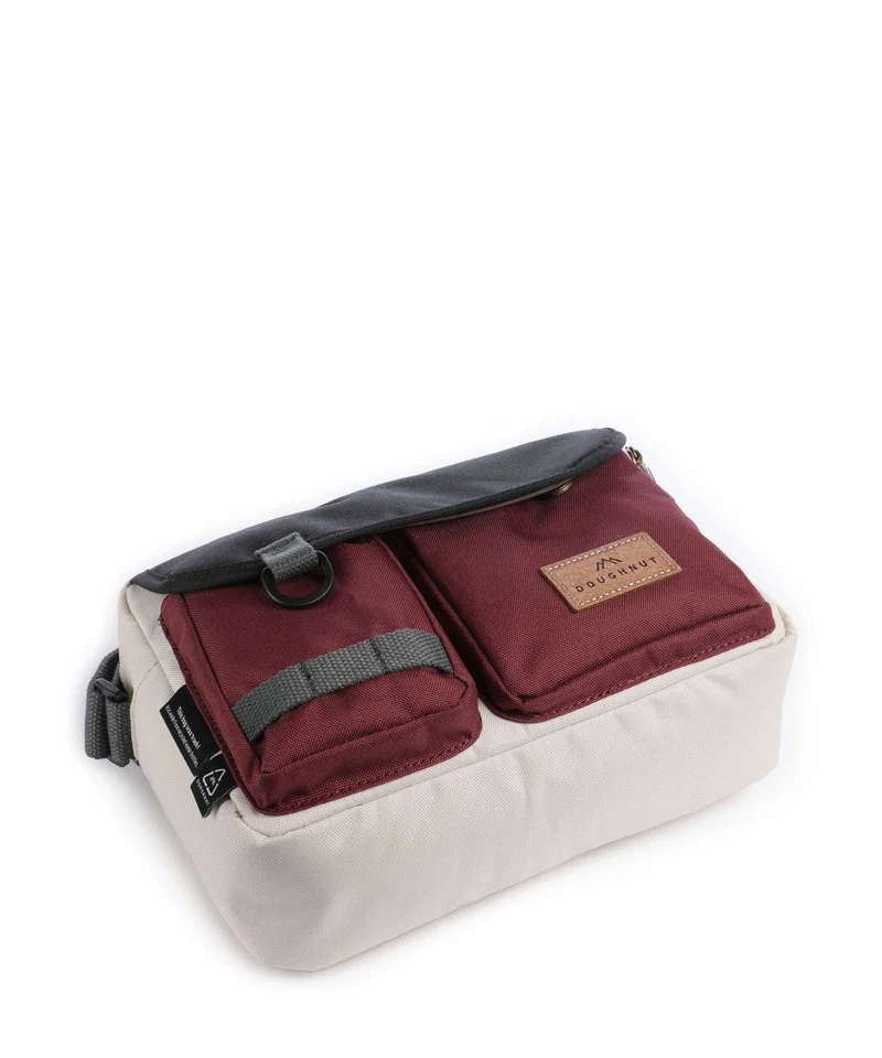 Doughnut Reborn Mission Lite Sac bandoulière stone/wine