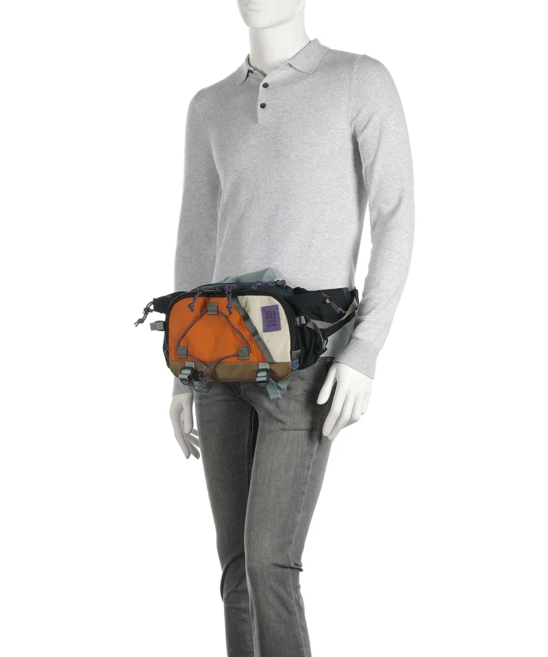 Topo Designs Mountain Hydro Sac banane stone blue/bone white