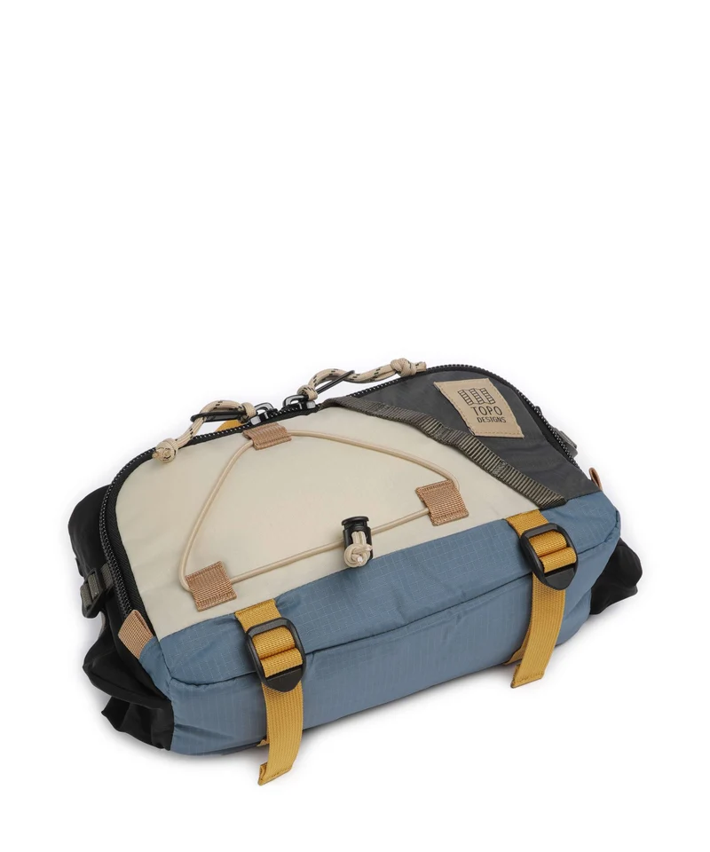 Topo Designs Mountain Hydro Sac banane stone blue/bone white