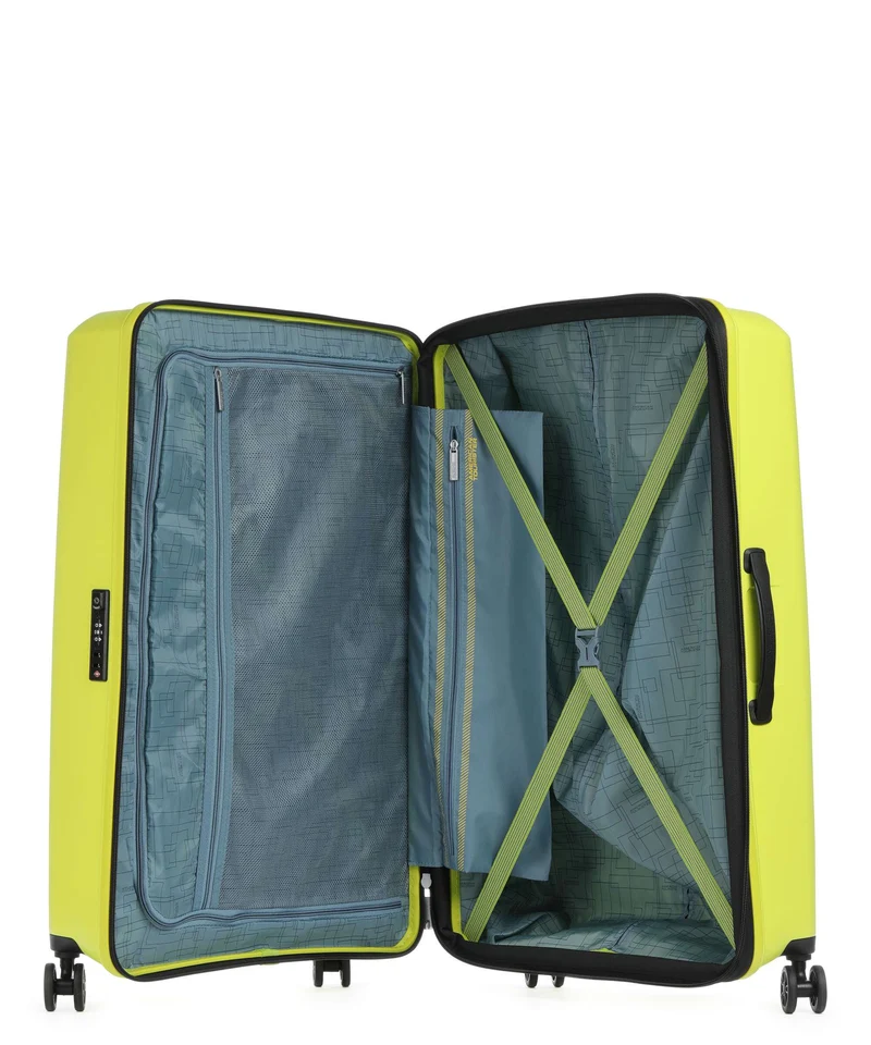 American Tourister Aerostep Valise 4 roues light lime
