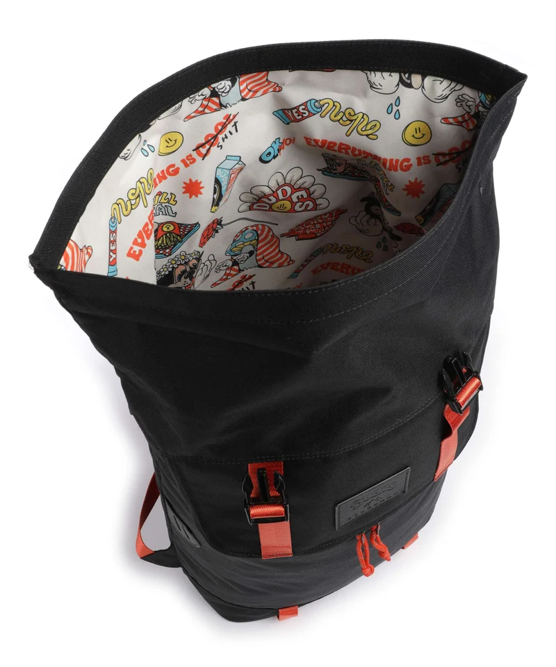 Doughnut The Dudes Christopher Dark Sac à dos roll-top black