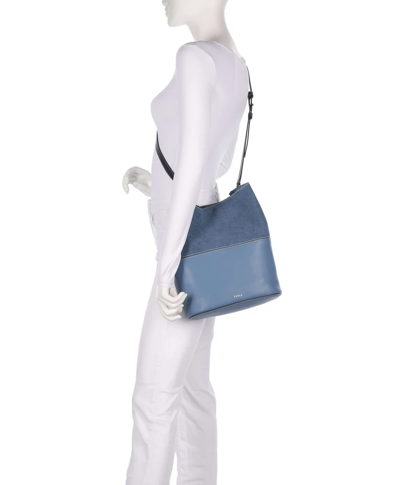 Furla Sfera S Sac seau denim