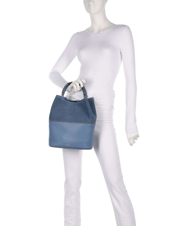 Furla Sfera S Sac seau denim