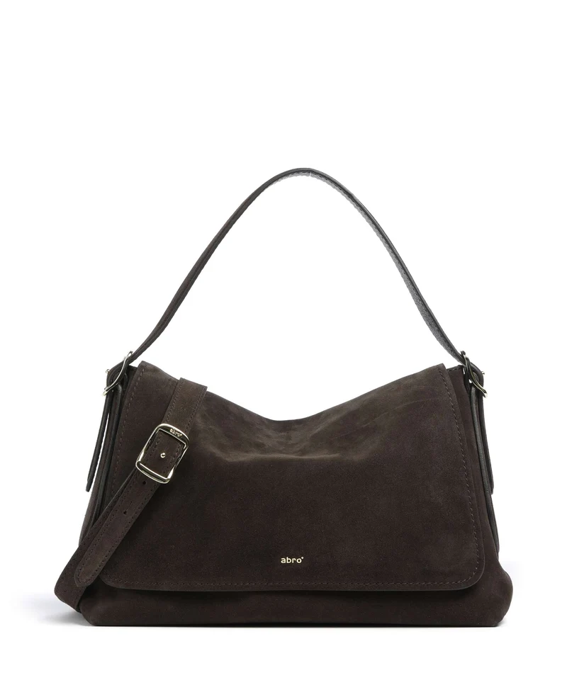 Abro Suede Carina Sac fourre-tout dark brown