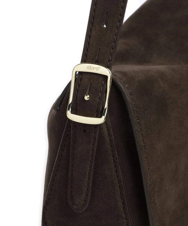 Abro Suede Carina Sac fourre-tout dark brown