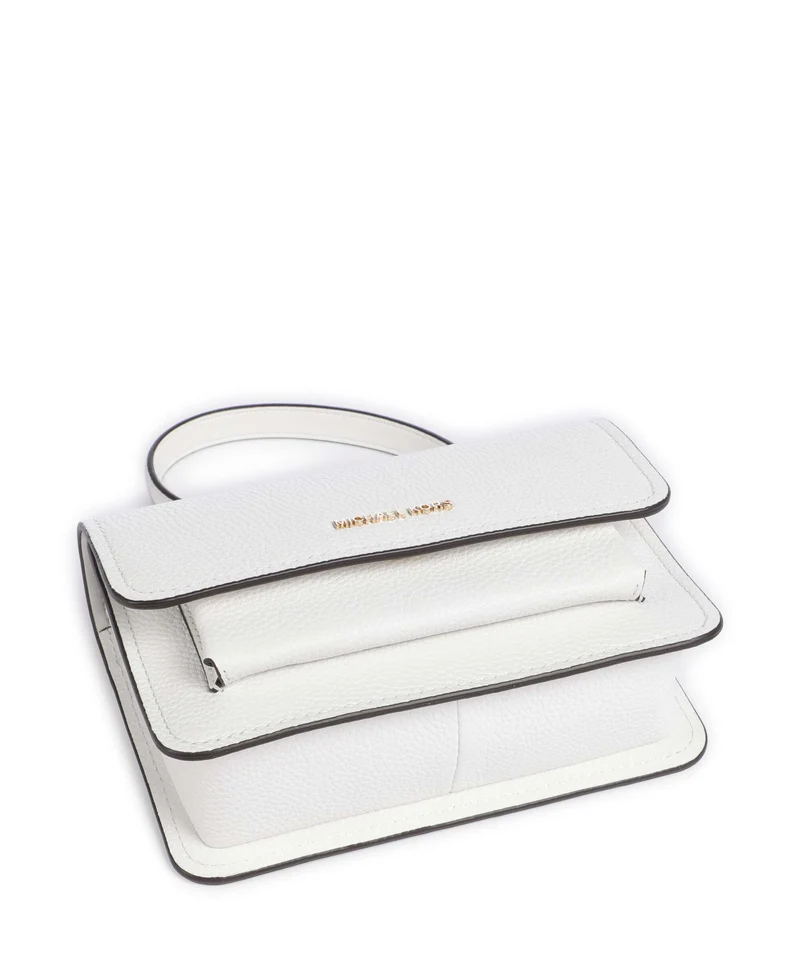 Michael Kors Claire Small Sac porté épaule optic white