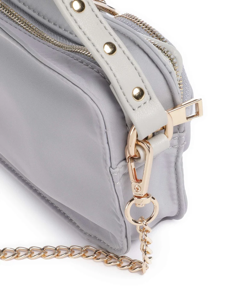 Núnoo Recycled Nylon Helena Sac bandoulière light grey