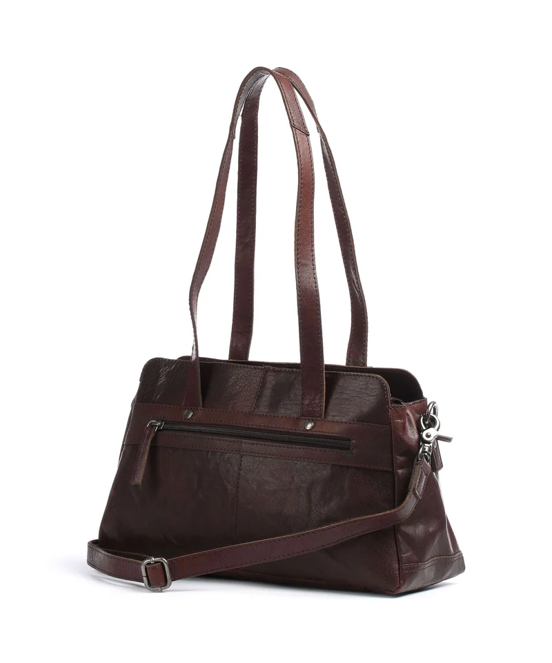 Spikes & Sparrow Bronco Sac porté épaule dark brown