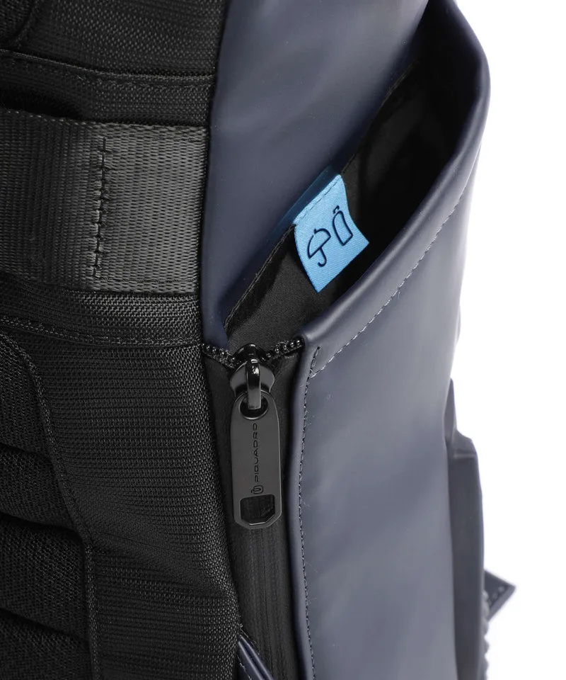 Piquadro Corner 2.0 Sac à dos roll-top blue