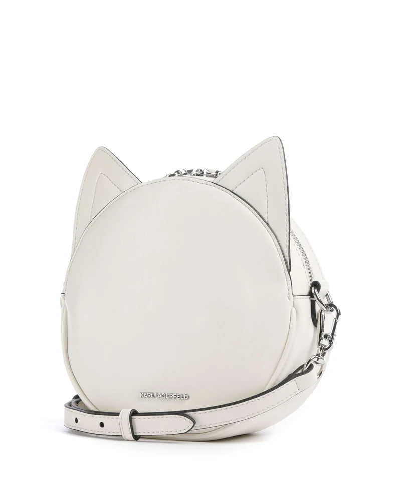 Karl Lagerfeld Ikon Chat Sac bandoulière off white