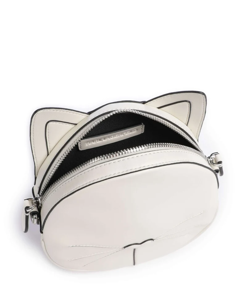 Karl Lagerfeld Ikon Chat Sac bandoulière off white