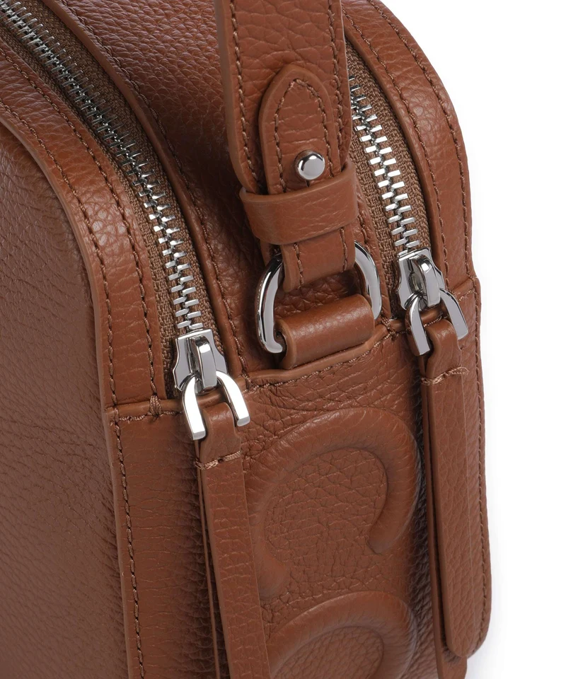 Coccinelle Myrtha Maxi Logo Sac bandoulière cognac