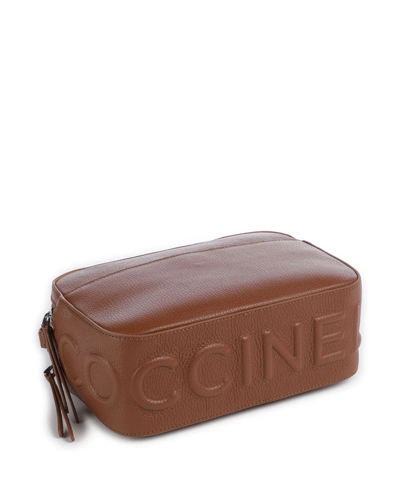 Coccinelle Myrtha Maxi Logo Sac bandoulière cognac