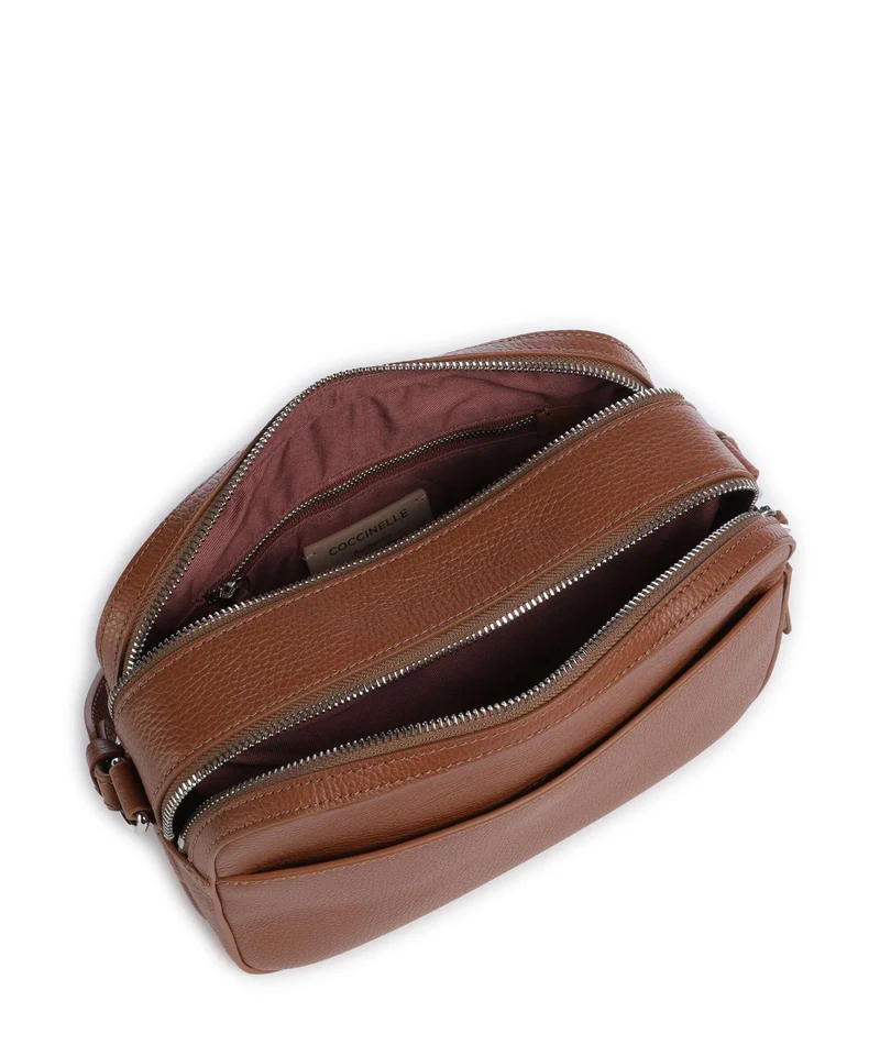 Coccinelle Myrtha Maxi Logo Sac bandoulière cognac