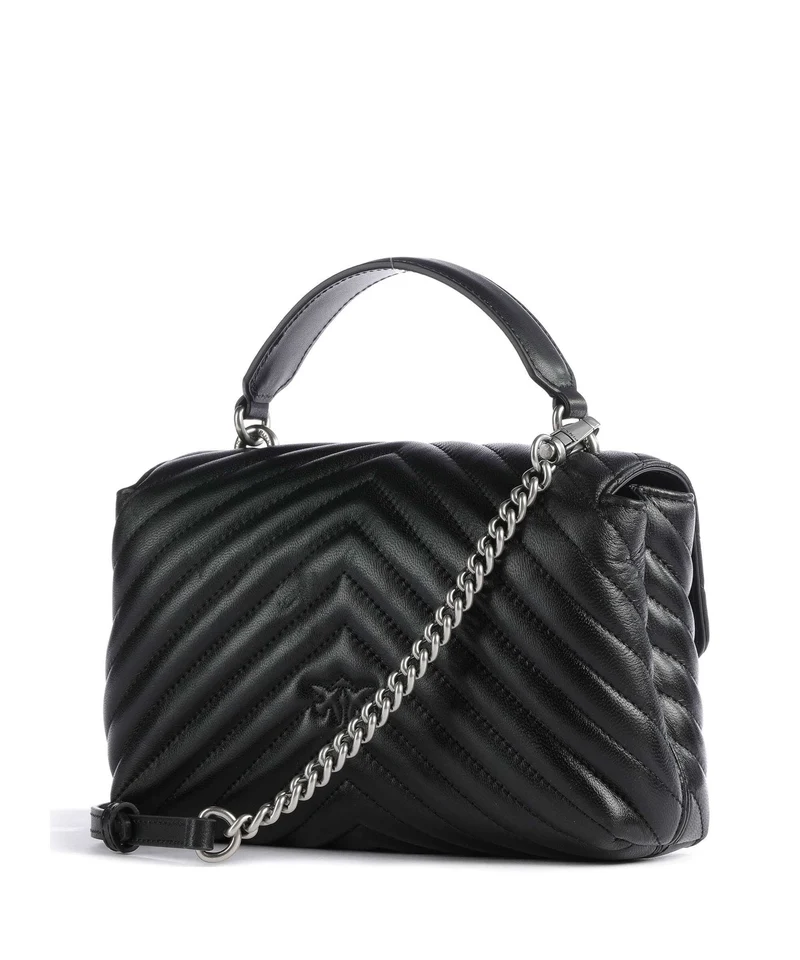 Pinko Love Lady Puff Mini Sac à main nero/old silver