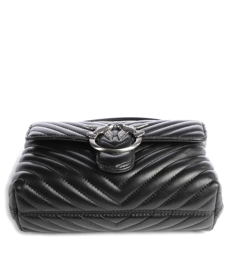 Pinko Love Lady Puff Mini Sac à main nero/old silver