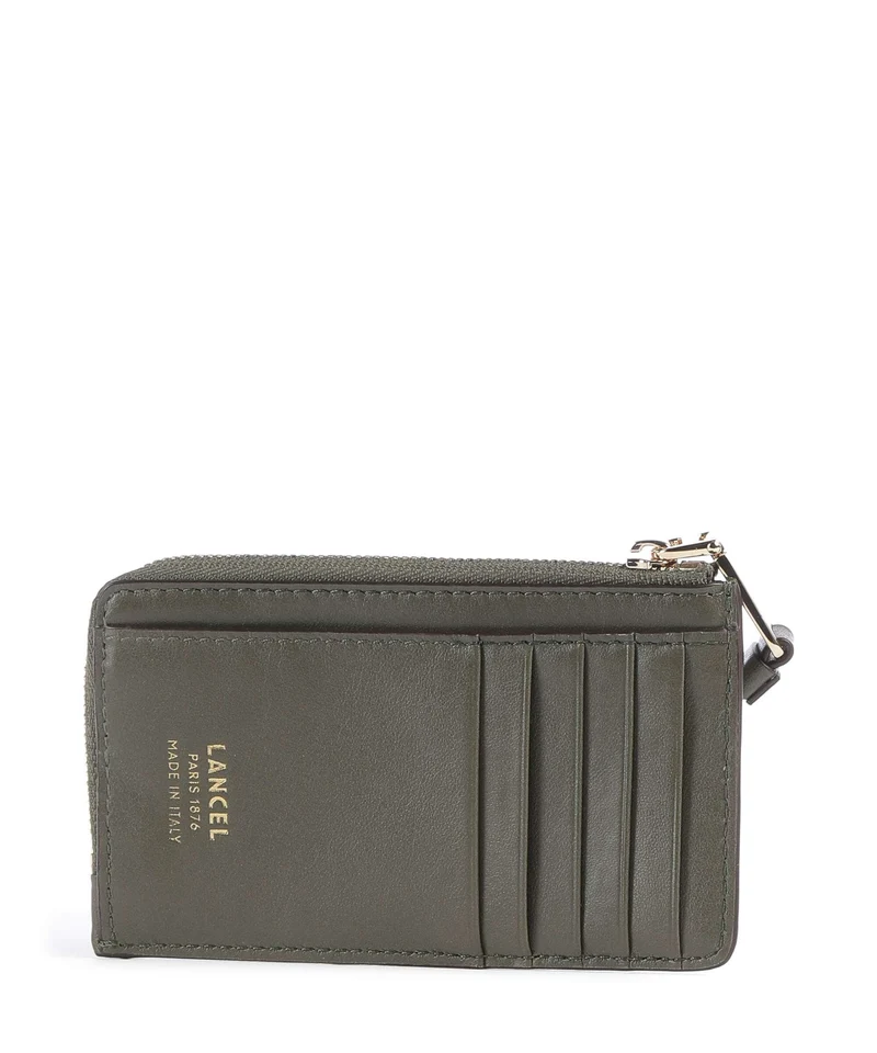 Lancel Origami Étui à cartes crédit dark khaki