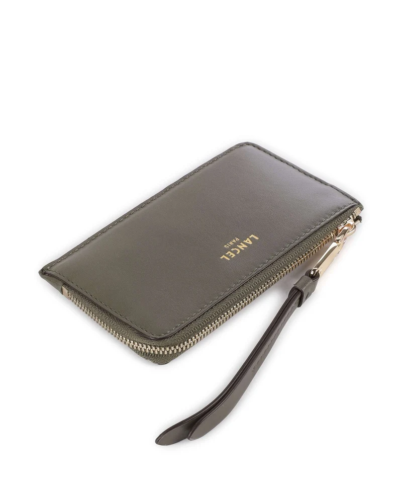 Lancel Origami Étui à cartes crédit dark khaki