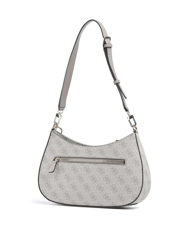 Guess Noelle Sac porté épaule dark taupe logo
