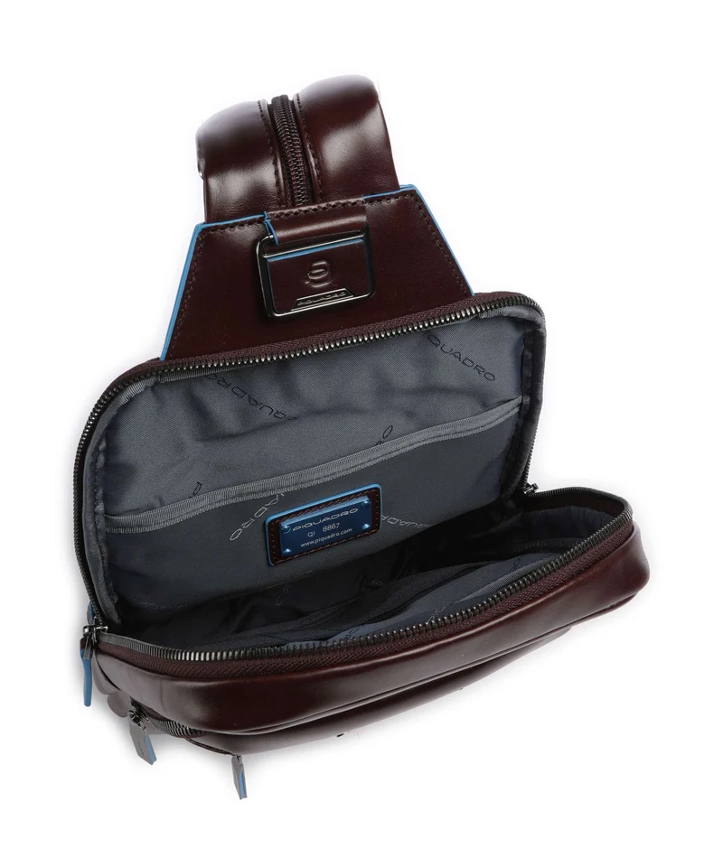 Piquadro Blue Square Sac sling mogano
