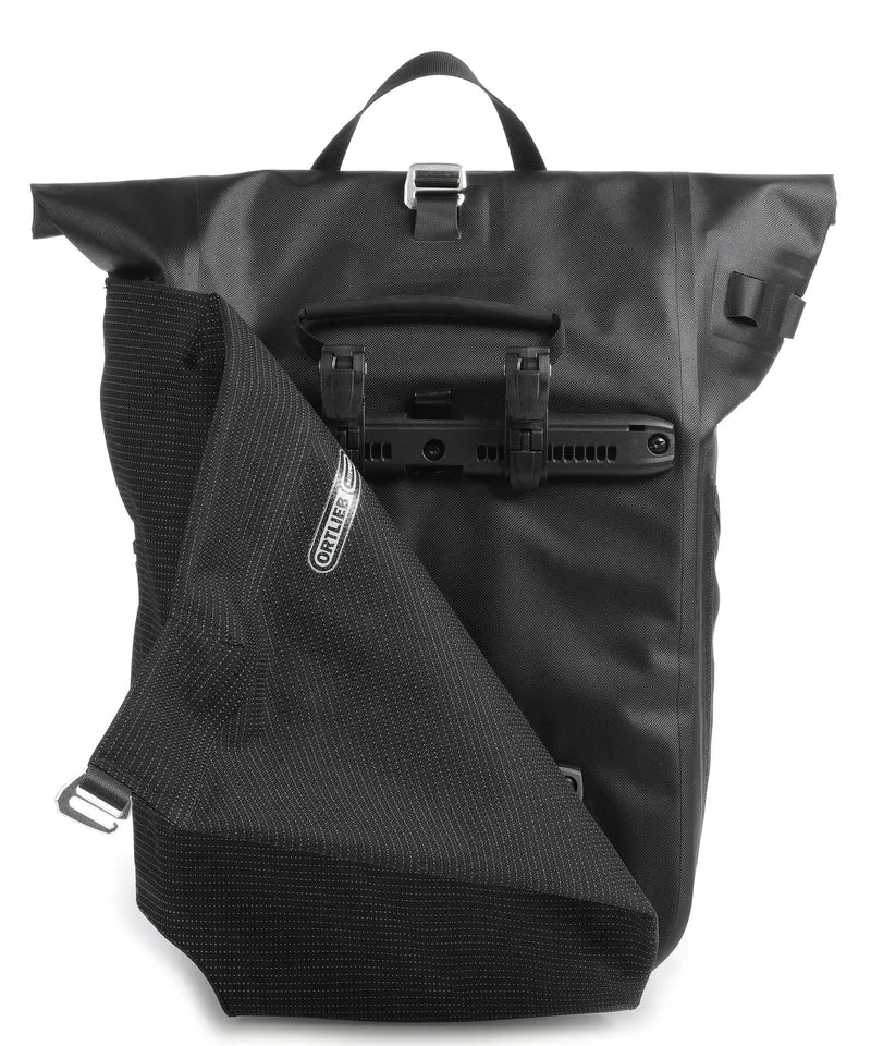 Ortlieb Vario High Vis 26 Sac à dos roll-top black reflective