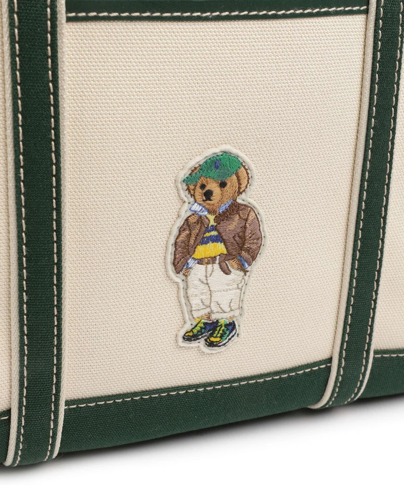 Polo Ralph Lauren Bear Fall Cabas ecru/northwest pine