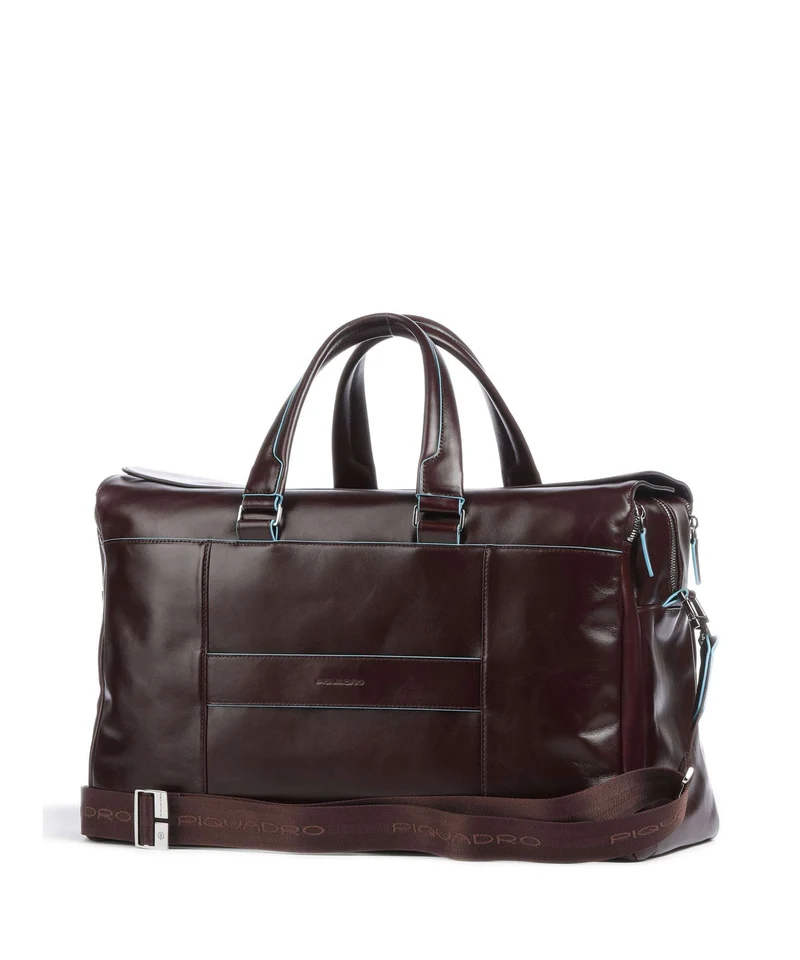 Piquadro Blue Square Sac week-end mahogany