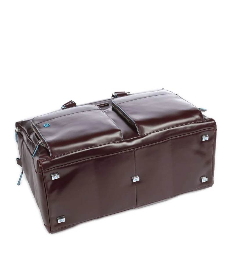 Piquadro Blue Square Sac week-end mahogany