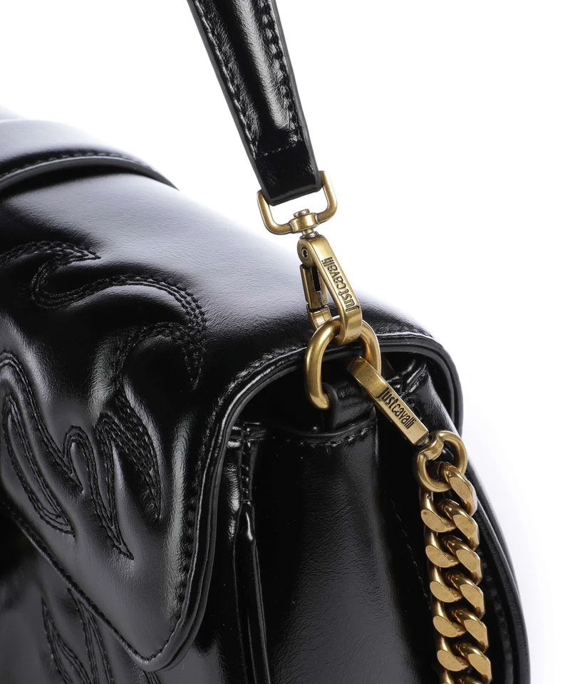 Just Cavalli Iconic Snakes Sac porté épaule black