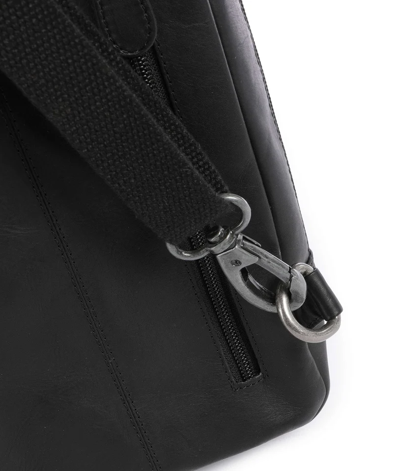 The Chesterfield Brand Wax Pull Up Cow Turelle Sac sling black