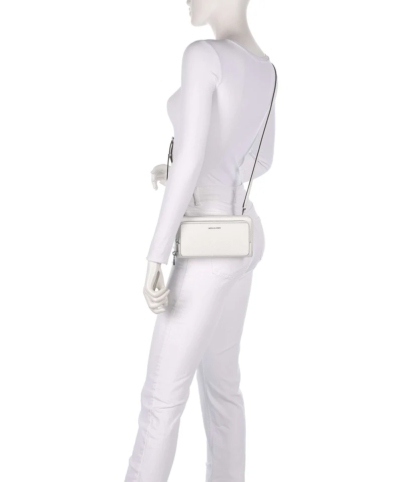 Michael Kors Jet Set Large Continental Sac bandoulière optic white