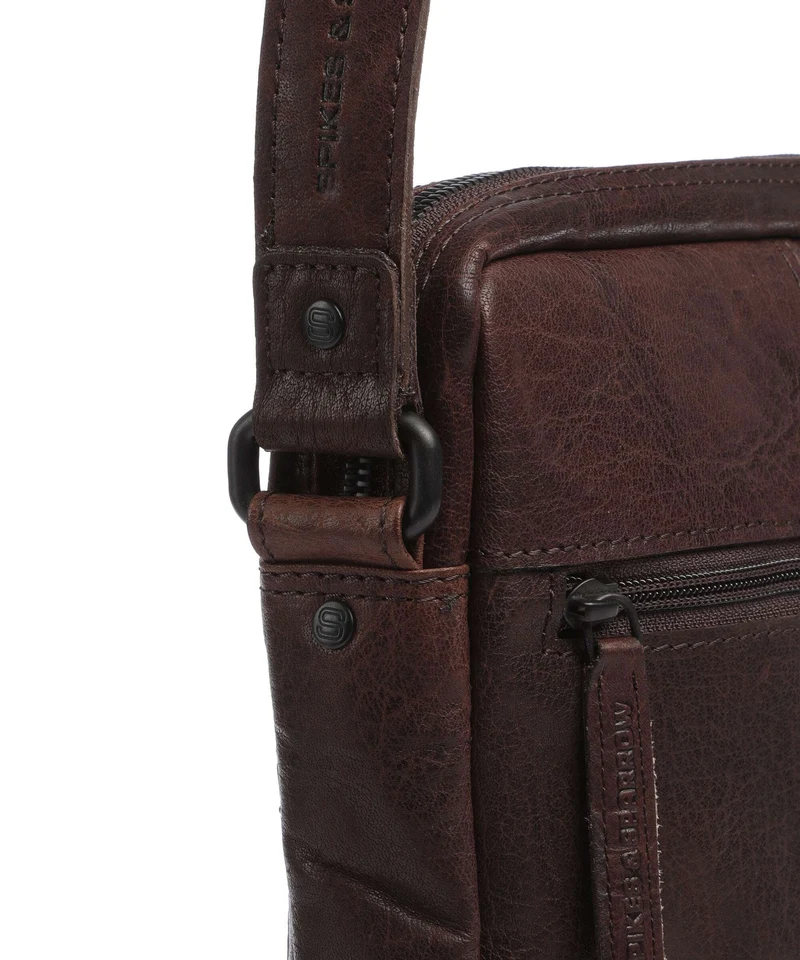 Spikes & Sparrow Bronco Jayed Sac bandoulière dark brown