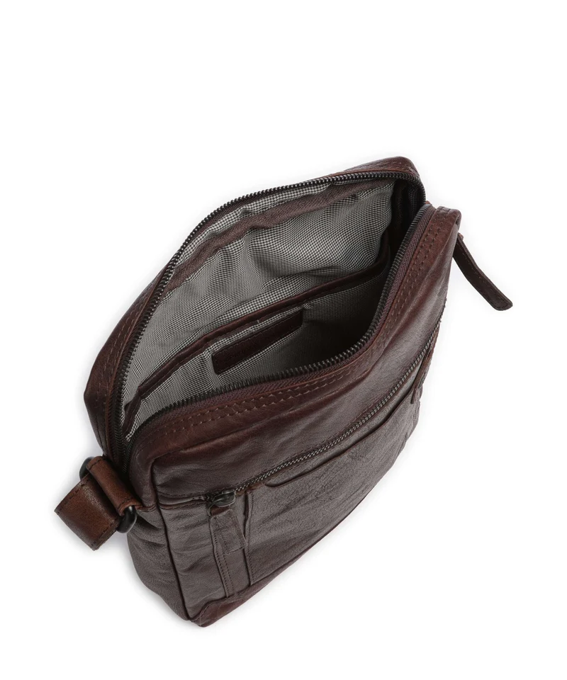 Spikes & Sparrow Bronco Jayed Sac bandoulière dark brown