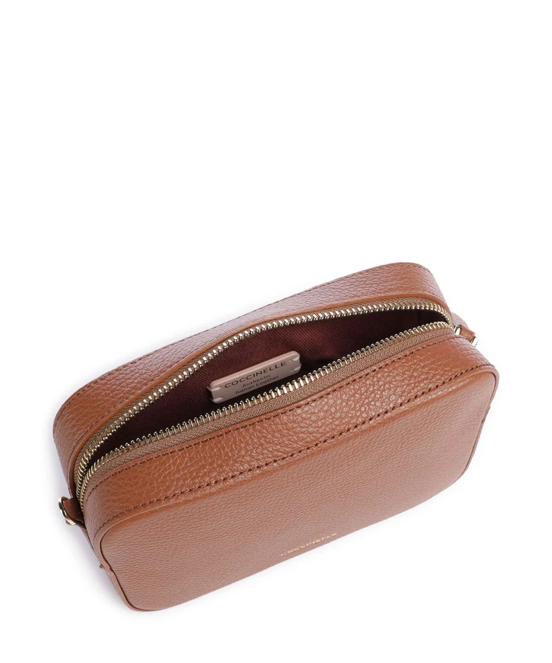 Coccinelle Tebe Sac bandoulière cognac