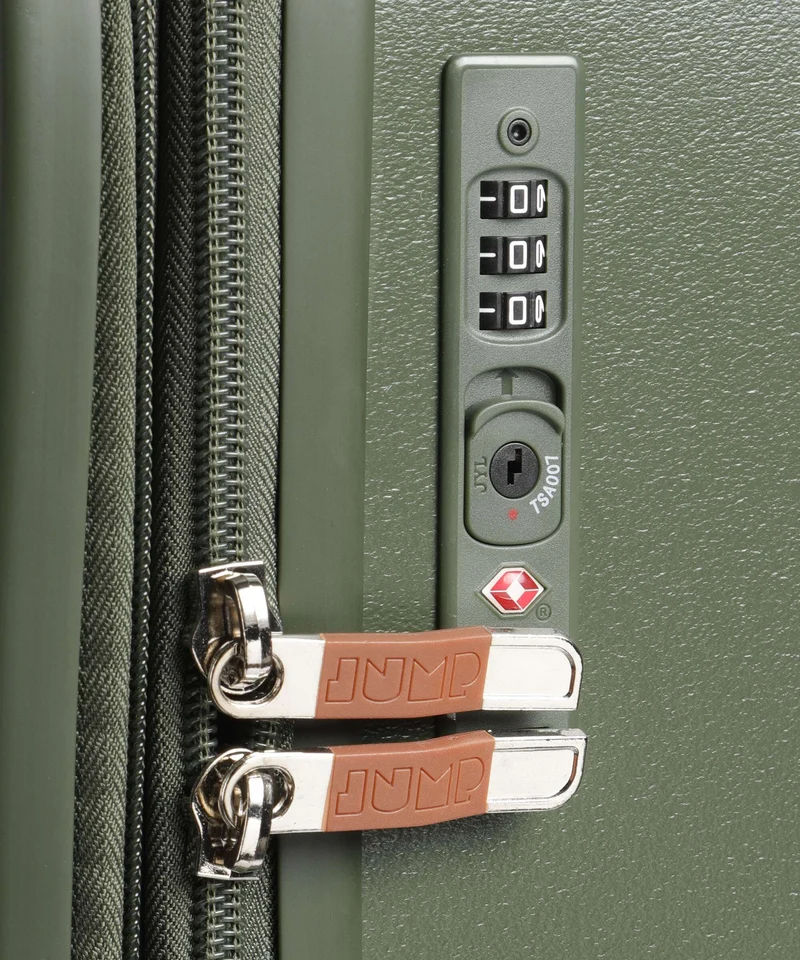 Jump Uppsala Rigide Valise 4 roues moss green