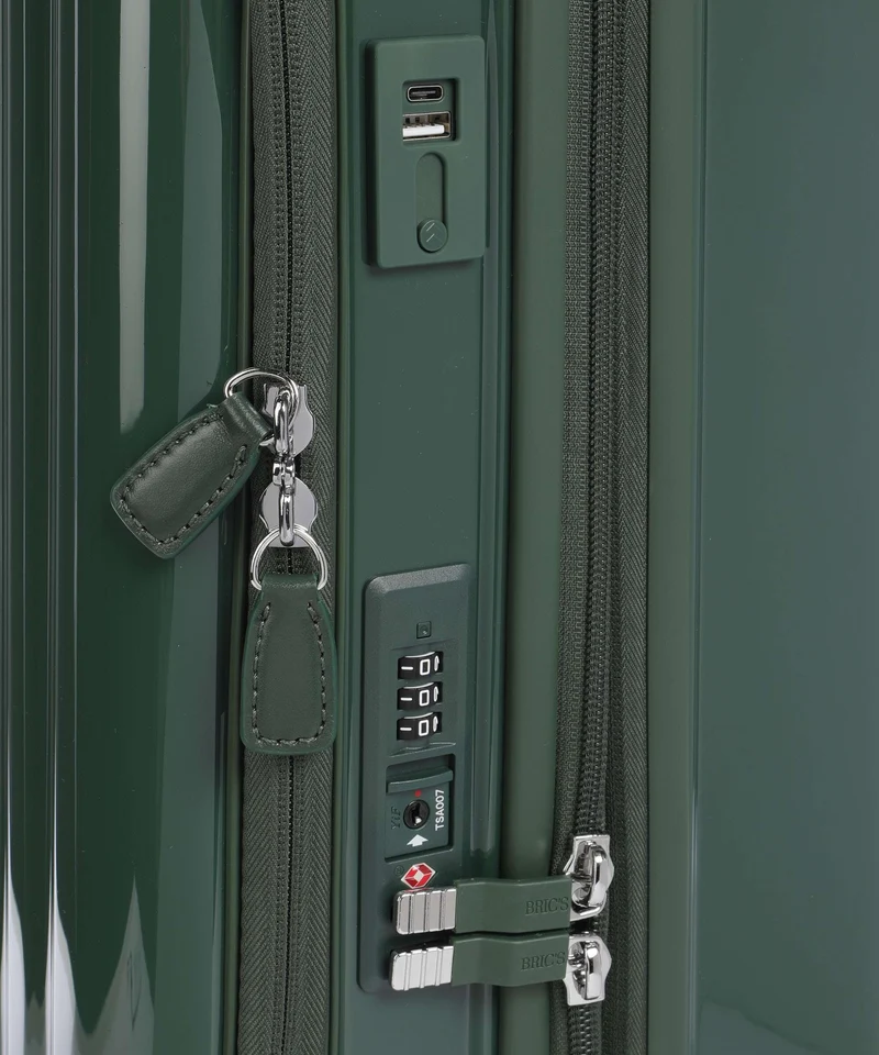 Brics Positano Valise 4 roues emerald green