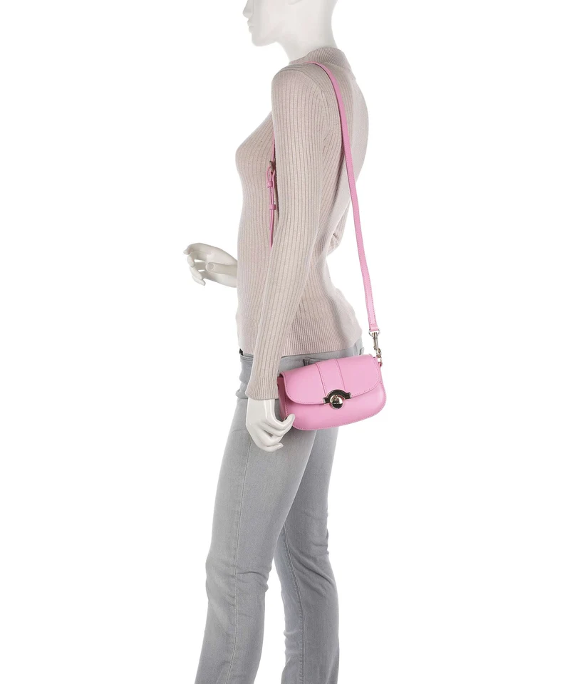 Lancaster Paris Médaille Sac bandoulière rose