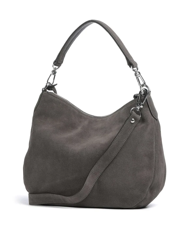 Abro Suede Juna Small Sac fourre-tout grey