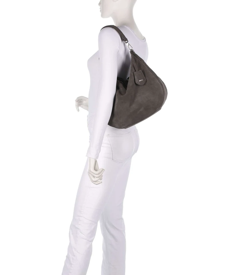 Abro Suede Juna Small Sac fourre-tout grey