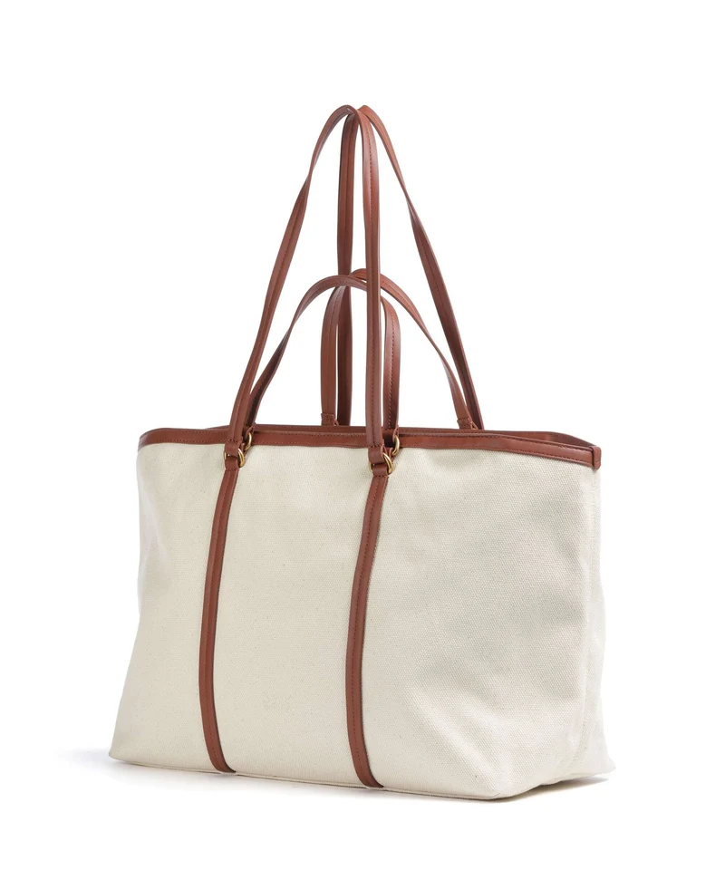 Pinko Cabas beige/cuoio/antique gold