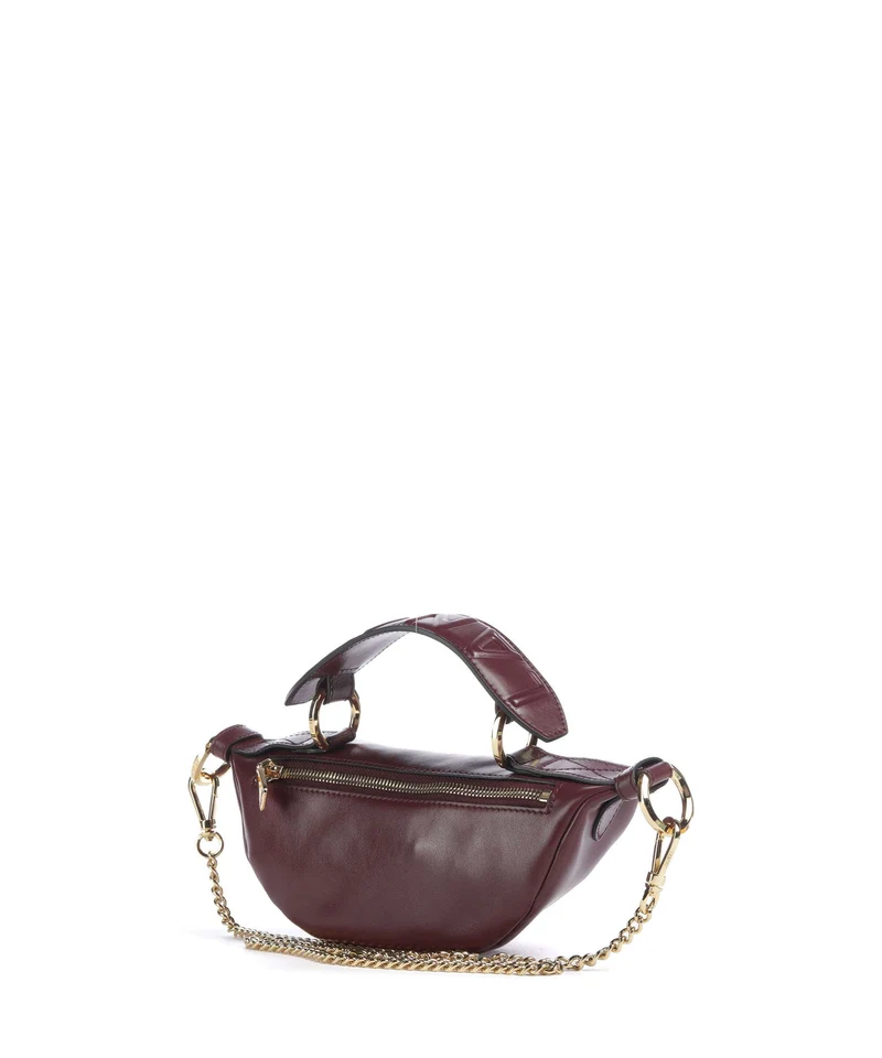 Lancel Origami Mini Sac bandoulière cassis